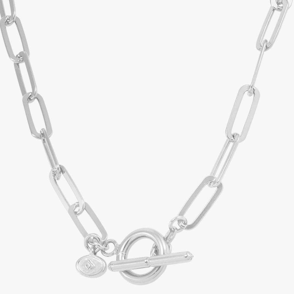 Silpada Let's Link Necklace, Silver, 17"